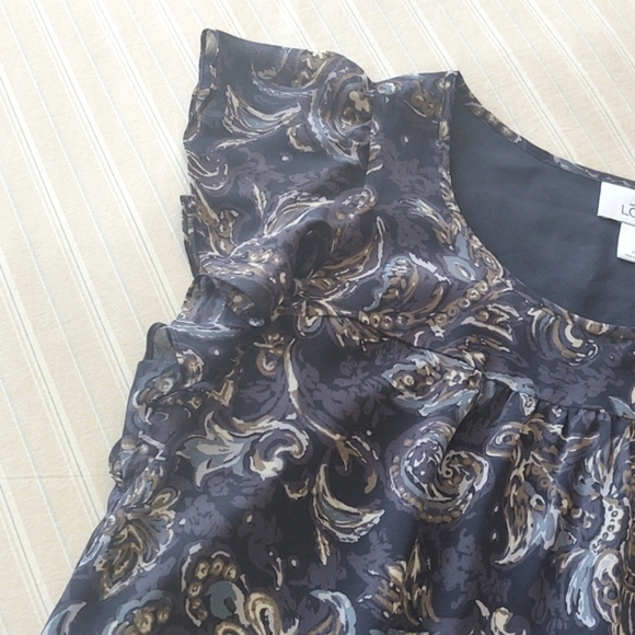 Ann Taylor LOFT S/S Top, M - Picture 2 of 6